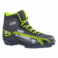 Лыжные ботинки TREK Blazzer1 черный (лого лайм неон) N