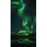 Бандана-труба Терра Северное сияние / Aurora Borealis зелёная