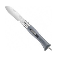 Нож Opinel №9 DIY, нержавеющая сталь, сменные биты, серый