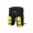 Велорюкзак (штаны) на багажник Пегас 80л черный/желтый