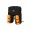 Велорюкзак (штаны) ТЕРРА 80л на багажник черный/оранжевый