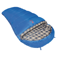 Спальный мешок BTrace Mega Правый (Правый,Серый/Синий) (Т комфорта0°С)