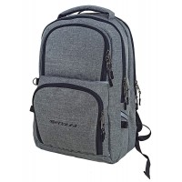 Рюкзак для ноутбука Online PRO серый джинс с защитой и отражателями